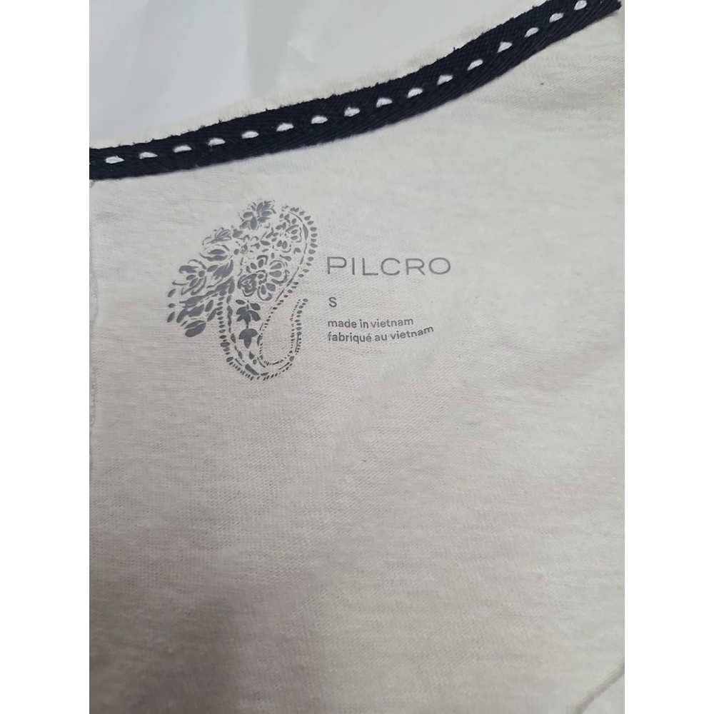 Pilcro Linen Cotton Henley Top White Long Sleeve Anthropologie Women S - Picture 8 of 10